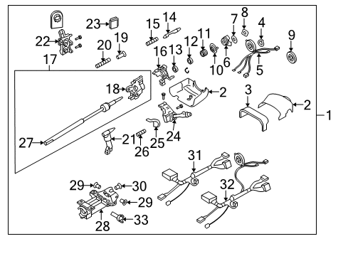 2009 GMC Envoy Ignition Lock Diagram