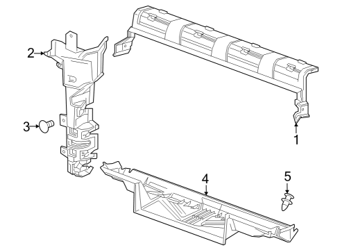 2020 Chevy Silverado 3500 HD Splash Shields Diagram 3 - Thumbnail