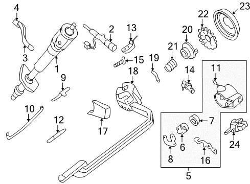 1994 Chevy S10 Shift Lever Diagram for 15700792