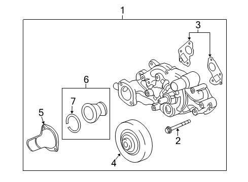 2012 Chevy Corvette Pulley Diagram for 12602081