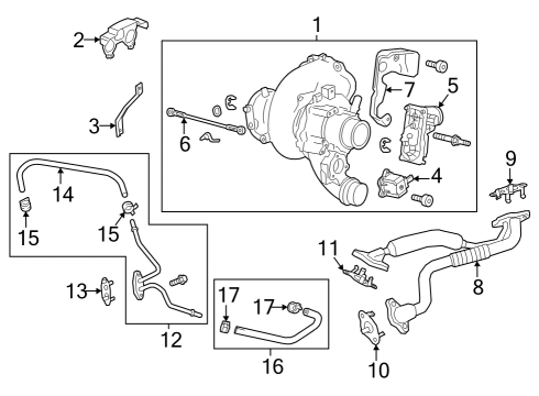 2023 GMC Canyon Turbocharger Diagram
