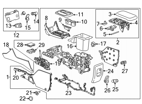2017 Chevy Colorado Shift Control Cable Diagram for 84133622