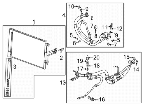 2020 Cadillac CT4 Compressor Diagram for 84441372