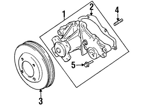1999 Chevy Metro Pulley Diagram for 91171195