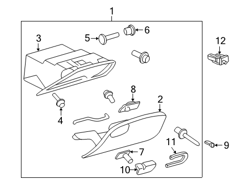 2001 Pontiac Grand Am Glove Box Diagram