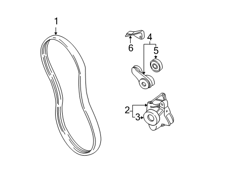 2005 Chevy Classic Belts & Pulleys Diagram