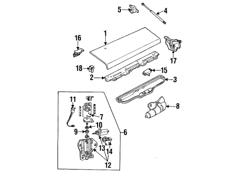 1987 Chevy Camaro Lift Gate Diagram