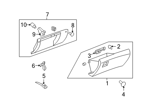 2012 Chevy Traverse Glove Box Diagram