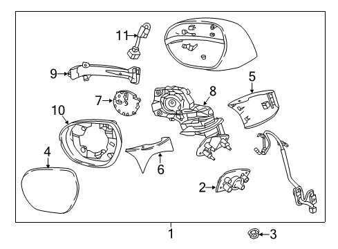 2016 Buick Envision Outside Mirrors Diagram
