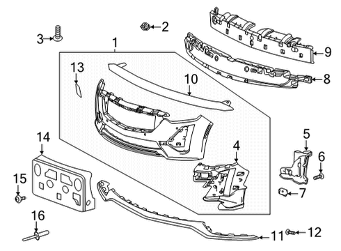 2022 Cadillac CT5 Lower Cover Diagram for 84279373
