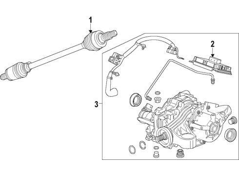 2017 Buick LaCrosse Rear Axle, Differential, Drive Axles, Propeller Shaft Diagram
