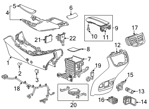 2018 Chevy Malibu Anti-Theft Components Diagram