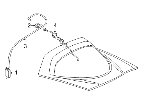 1999 Chevy Corvette Power Antenna Diagram for 10285495