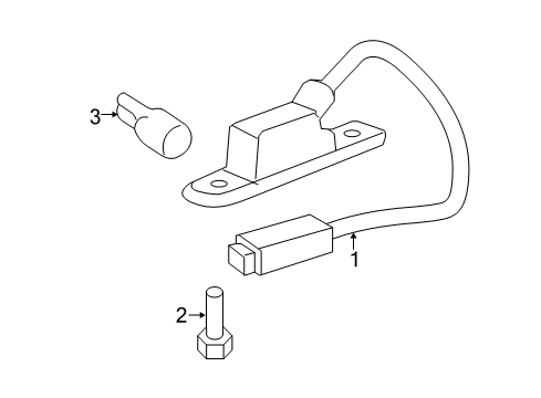 2007 Saturn Aura License Lamps Diagram 2 - Thumbnail