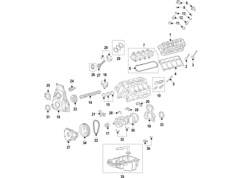 2023 GMC Yukon XL Motor Mount, Driver Side Diagram for 85608074