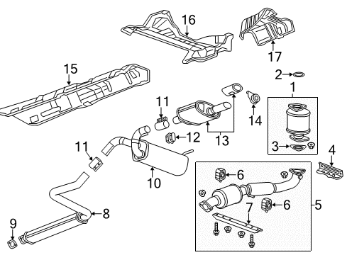 2017 Buick Verano Exhaust Components Diagram
