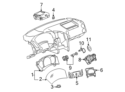 2004 Pontiac Grand Prix Ignition Switch Diagram for 10310896
