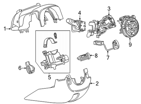 2020 Chevy Silverado 2500 HD Anti-Theft Components Diagram
