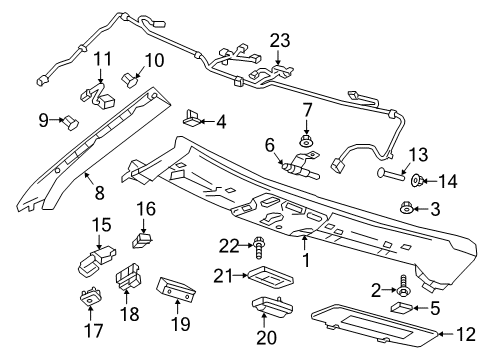 2017 Chevy Camaro Hydraulic Cylinder Diagram for 84550864