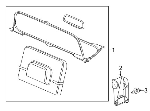 2017 Buick Cascada Air Deflector - Top Diagram