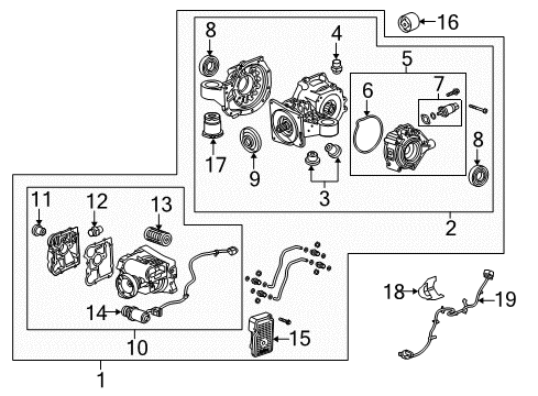 2016 Buick LaCrosse Axle & Differential - Rear Diagram