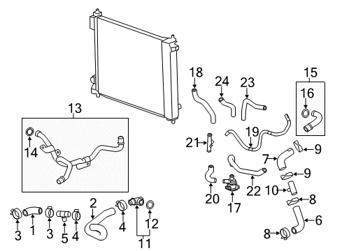 2010 Cadillac SRX Auxiliary Pump Diagram for 25956694
