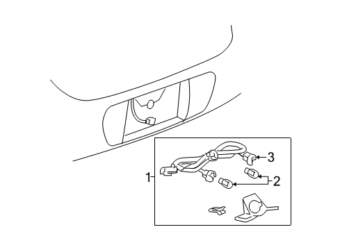 2007 Buick LaCrosse License Lamps Diagram