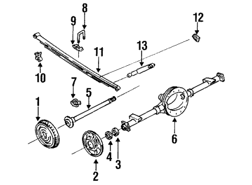 1994 GMC Yukon Rear Brakes Diagram