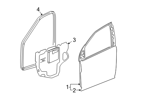 2008 Pontiac Torrent Front Door Diagram