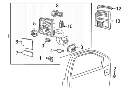 2023 Chevy Silverado 3500 HD Automatic Temperature Controls Diagram 2 - Thumbnail