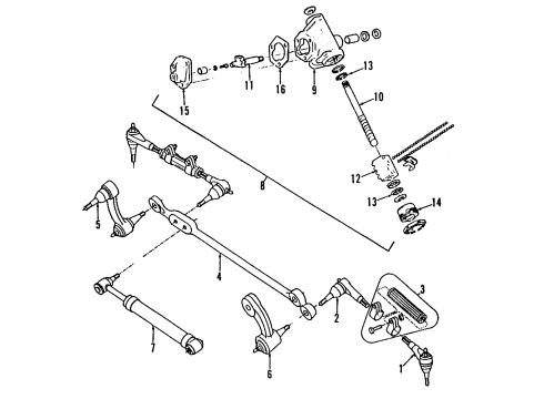 1988 Chevy C2500 Pitman Arm Diagram for 14013039