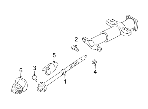 1995 GMC C3500 Lower Steering Column Diagram 2 - Thumbnail