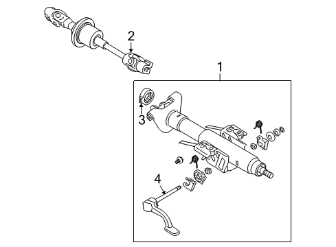 2007 Chevy Malibu Steering Column & Wheel, Steering Gear & Linkage Diagram 3 - Thumbnail
