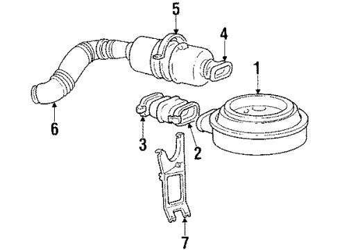 1985 GMC K3500 Air Filter Diagram for 5648003