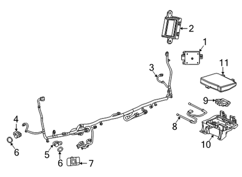 2020 Buick Encore GX Parking Aid Diagram 9 - Thumbnail