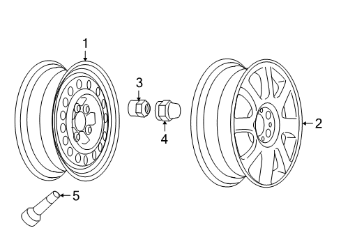 2007 Buick LaCrosse Wheels Diagram