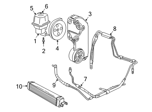 2007 Buick Rainier Pulley Diagram for 19258552