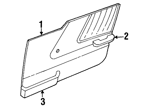 1998 Chevy Tracker Pull Handle Diagram for 96066065