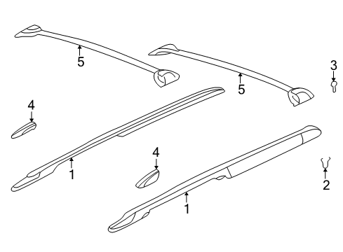 2005 Buick Rainier Luggage Carrier Diagram