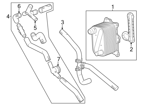 2023 Chevy Silverado 1500 Oil Cooler  Diagram 2 - Thumbnail