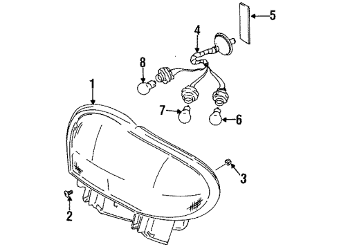 2001 Chevy Metro Combination Lamps Diagram
