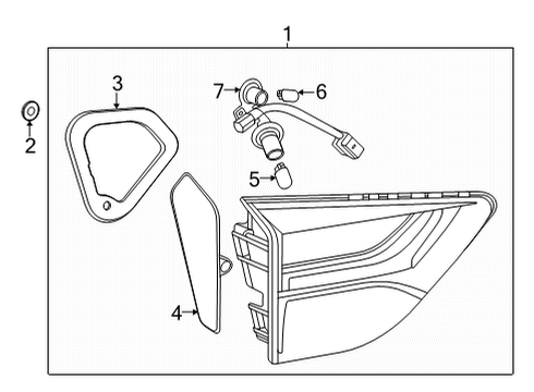 2021 Chevy Trailblazer Socket & Wire Diagram for 42713210