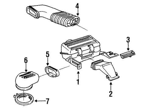 1988 Chevy Beretta Air Inlet Diagram