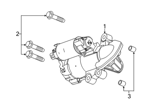 2023 Buick Envision Starter Diagram for 55516671