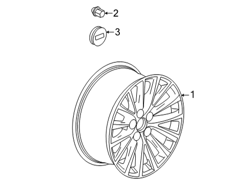 2024 Cadillac CT5 Wheel, Front Diagram for 84319218
