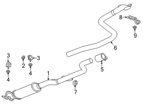 2017 Chevy Cruze Exhaust Components Diagram 4 - Thumbnail