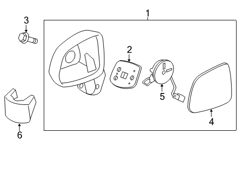 2012 Chevy Captiva Sport Outside Mirrors Diagram