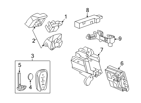 2019 Chevy Cruze Keyless Entry Components Diagram