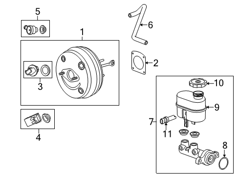 2007 Cadillac Escalade EXT Dash Panel Components Diagram