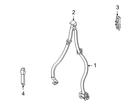 2006 Chevy Uplander Front Seat Belts Diagram